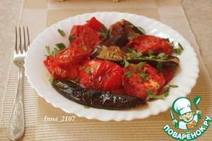 Баклажаны с овощами