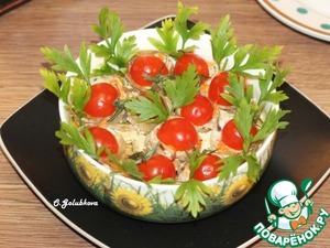 Баклажаны с творожным сыром под соусом Баклажаны с творожным сыром под соусом