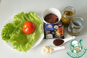 Бургер-гриль с необычным сыром Бургер-гриль с необычным сыром