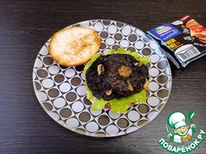 Бургер с запечёнными лесными грибами Бургер с запечёнными лесными грибами