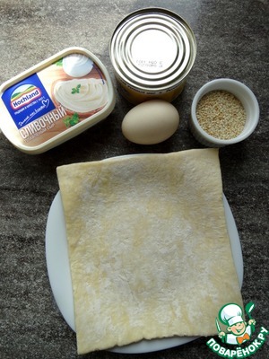 Круассаны с тунцом и плавленым сыром Круассаны с тунцом и плавленым сыром