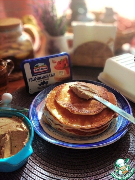 Толстые сырно-манные блины Толстые сырно-манные блины