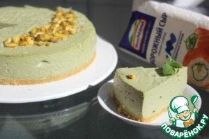 Чизкейк без выпечки "Зеленый чай" Чизкейк без выпечки "Зеленый чай"
