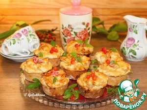 Булочки розочки c творожным кремом