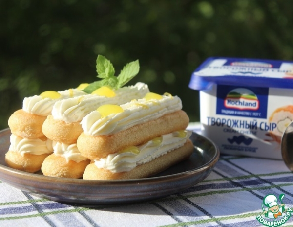 Десерт в стиле тирамису "Лимонный" Десерт в стиле тирамису "Лимонный"