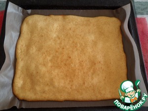 Медовый рулет с малиной