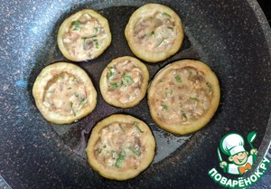 Фаршированные баклажановые кольца Фаршированные баклажановые кольца
