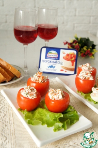 Фаршированные помидоры с форелью Фаршированные помидоры с форелью