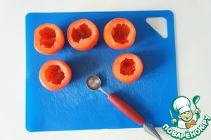 Фаршированные помидоры с форелью Фаршированные помидоры с форелью