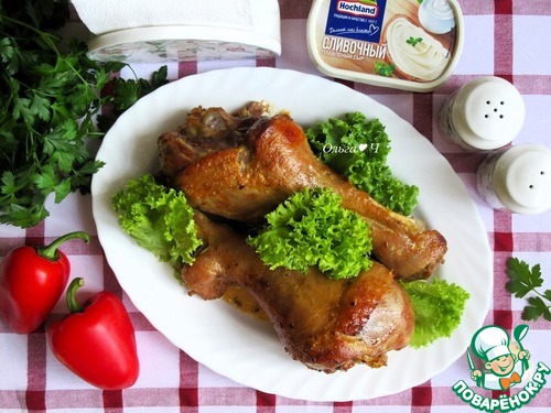 Голени индейки в сливочно-сырном соусе Голени индейки в сливочно-сырном соусе