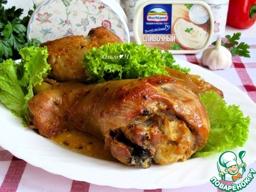 Голени индейки в сливочно-сырном соусе Голени индейки в сливочно-сырном соусе