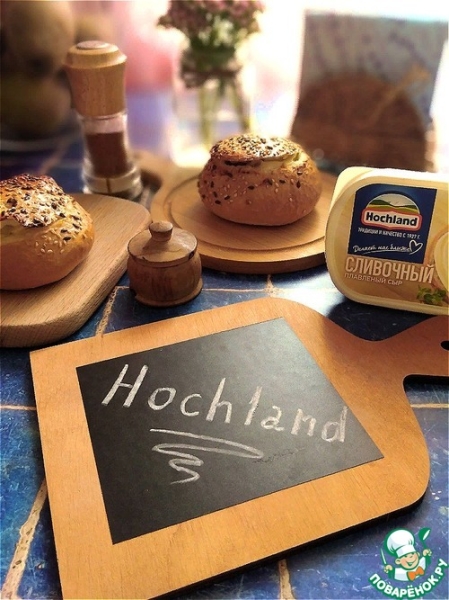 Хлебные горшочки с мясом и сыром Хлебные горшочки с мясом и сыром