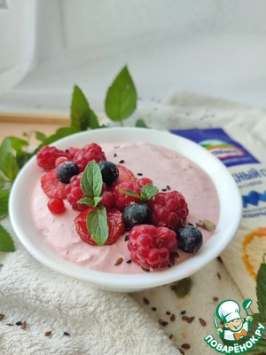 Клубничный боул с творожным сыром Клубничный боул с творожным сыром