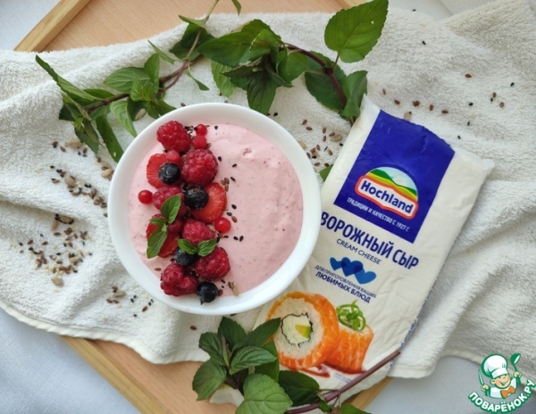Клубничный боул с творожным сыром Клубничный боул с творожным сыром