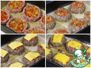 Котлеты с овощами и сыром