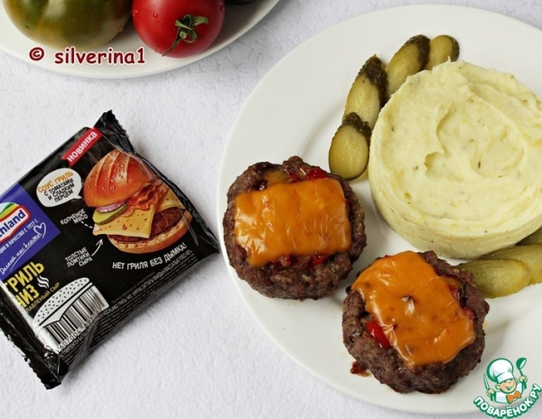 Котлеты с овощами и сыром