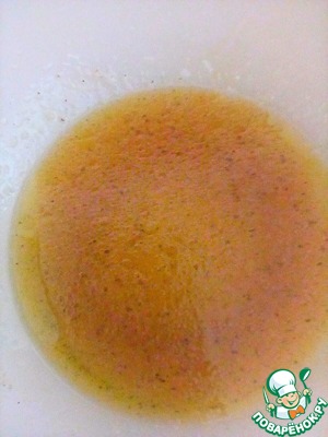 Креветки с арбузом и сыром Фета