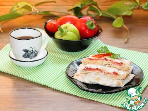 Лаваш армянский с овощами и кетой Лаваш армянский с овощами и кетой