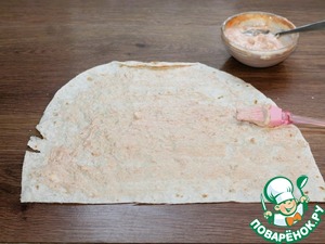 Лаваш армянский с овощами и кетой Лаваш армянский с овощами и кетой