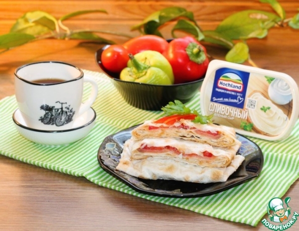 Лаваш армянский с овощами и кетой Лаваш армянский с овощами и кетой