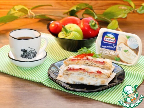 Лаваш армянский с овощами и кетой Лаваш армянский с овощами и кетой