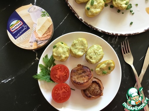 Медальоны из свинины с запеченным картофелем Медальоны из свинины с запеченным картофелем