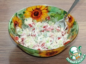 Омлет с авокадо и плавленным сыром Омлет с авокадо и плавленным сыром