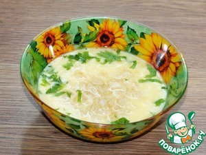 Омлет с авокадо и плавленным сыром Омлет с авокадо и плавленным сыром