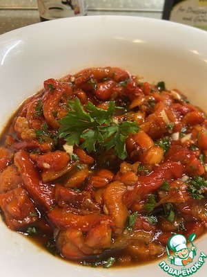 Салат из печеного перца Салат из печеного перца