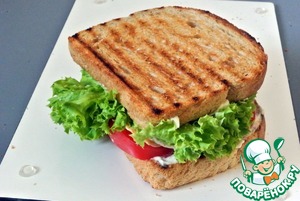 Сэндвич с куриным филе Сэндвич с куриным филе