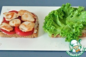 Сэндвич с куриным филе Сэндвич с куриным филе
