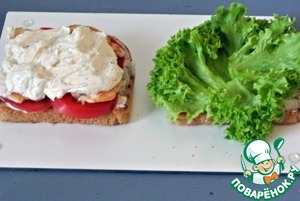 Сэндвич с куриным филе Сэндвич с куриным филе