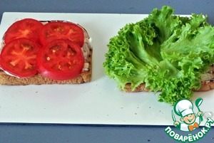 Сэндвич с куриным филе Сэндвич с куриным филе