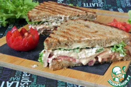 Сэндвич с куриным филе Сэндвич с куриным филе