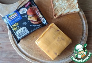 Сэндвич с сыром и запечёнными томатами