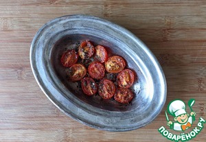 Сэндвич с сыром и запечёнными томатами