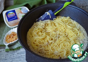 Спагетти в сырно-грибном соусе Спагетти в сырно-грибном соусе