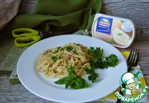 Спагетти в сырно-грибном соусе Спагетти в сырно-грибном соусе