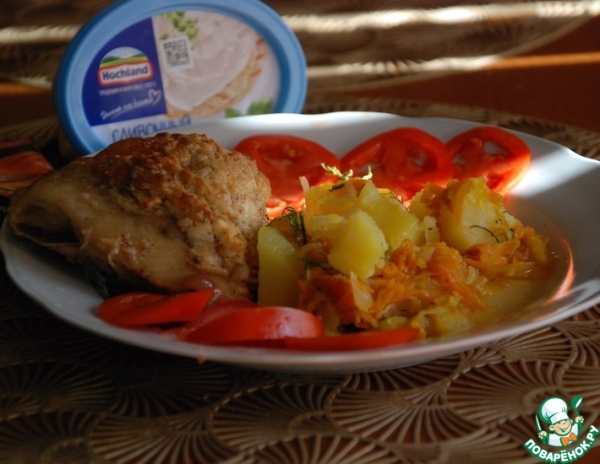 Сырно-чесночная курица