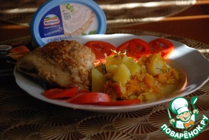 Сырно-чесночная курица