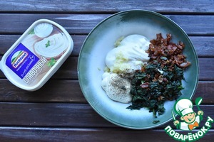 Сырные булочки с шпинатом и беконом