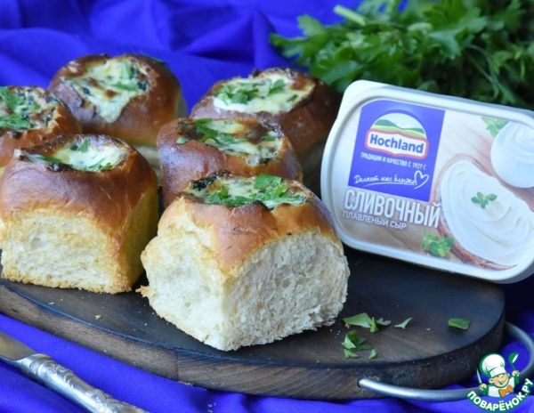 Сырные булочки с шпинатом и беконом