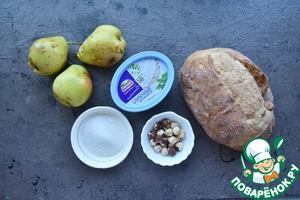 Тосты с грушей и сыром Тосты с грушей и сыром