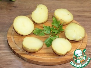 Запеченная картошка с сыром и грудинкой Запеченная картошка с сыром и грудинкой