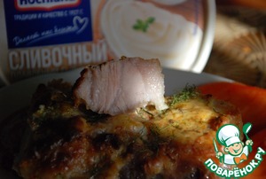 Запеченый картофель с сырными ребрышками