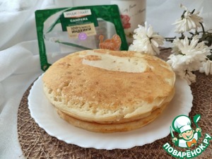 Толстые блины с ветчиной Толстые блины с ветчиной