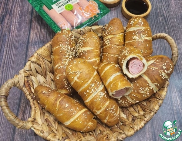 Брецель-дог с индейкой Брецель-дог с индейкой