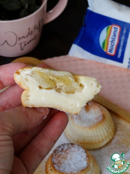 Сырники из творожного сыра с бананом Сырники из творожного сыра с бананом