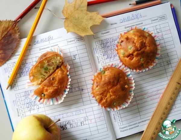 Кукурузные кексы «Школьные»