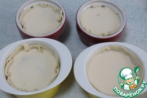 Порционный киш с тефтелями